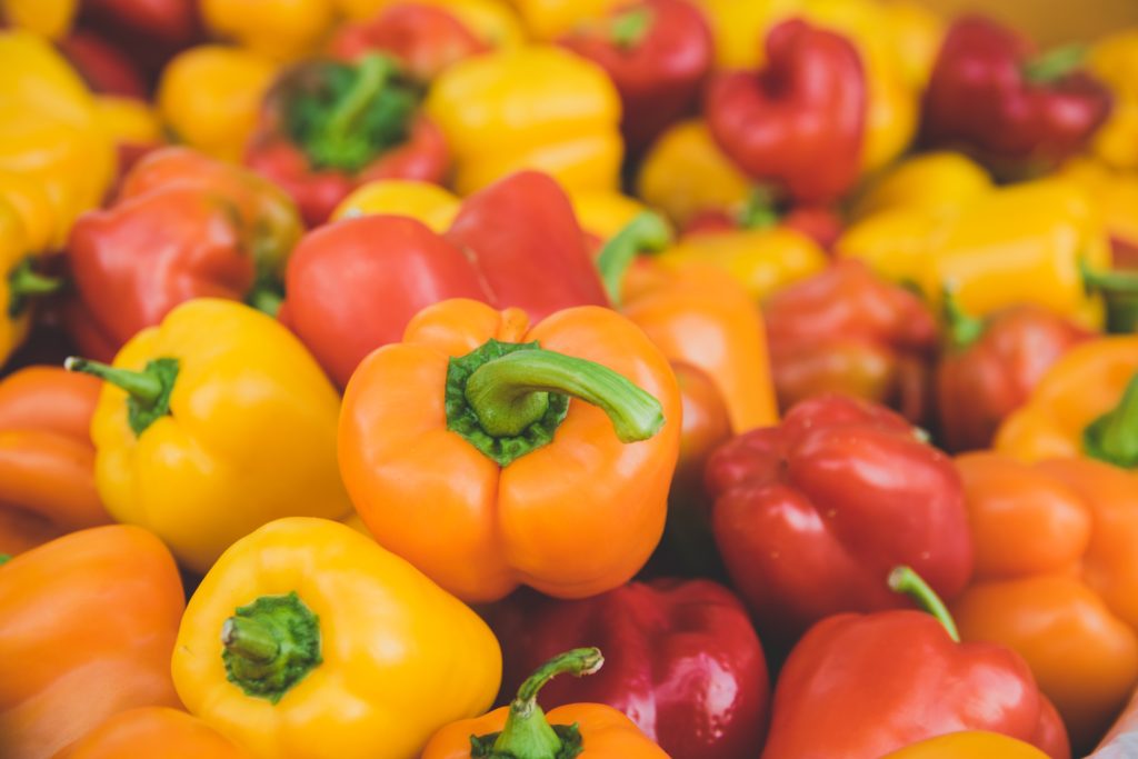 Peppers are rich in antioxidants